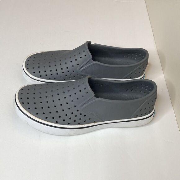 Native Shoes Miles Dublin Grey Slip On Shoe - Picture 4 of 10